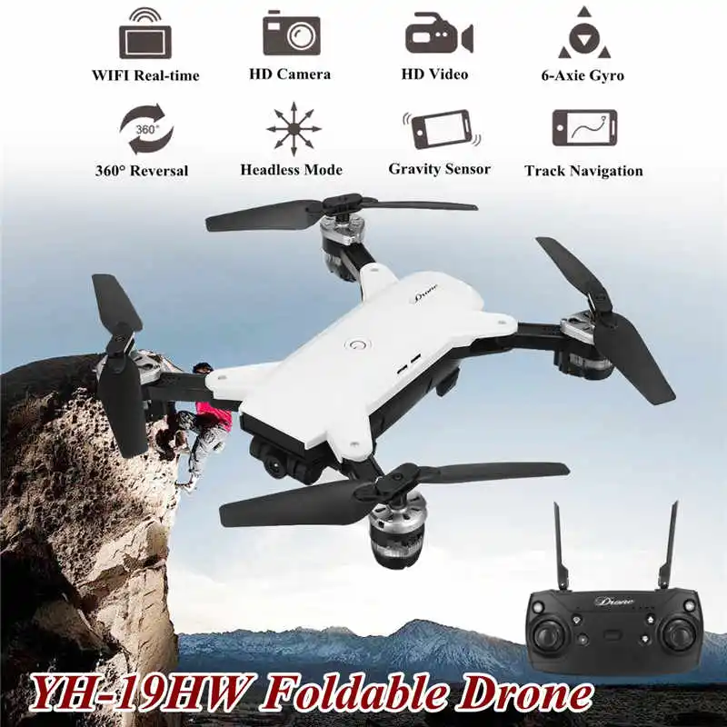 

JJRC YH19HW Camera Drone RC Helicopter Remote Control Foldable Mini Drone WiFi FPV Model RC Drone with camera toys VS JJRC H37