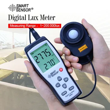 

Digital Luxmeter Digital Lux meter Photometer Illuminometer Spectrometer Spectrophotometer High Precision Light Meter 200,000lux