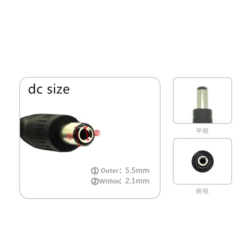 Высокое качество 70 см USB порт 5 5x2 1 мм В DC бочонок Jack разъем питания кабель черный