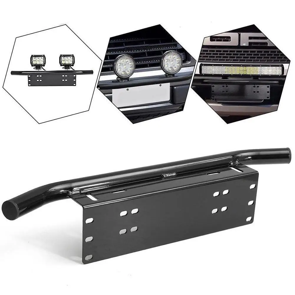 Car Off road Front Bumper License Plate Light Bar Lamp Mounting Bracket Holder car accessories