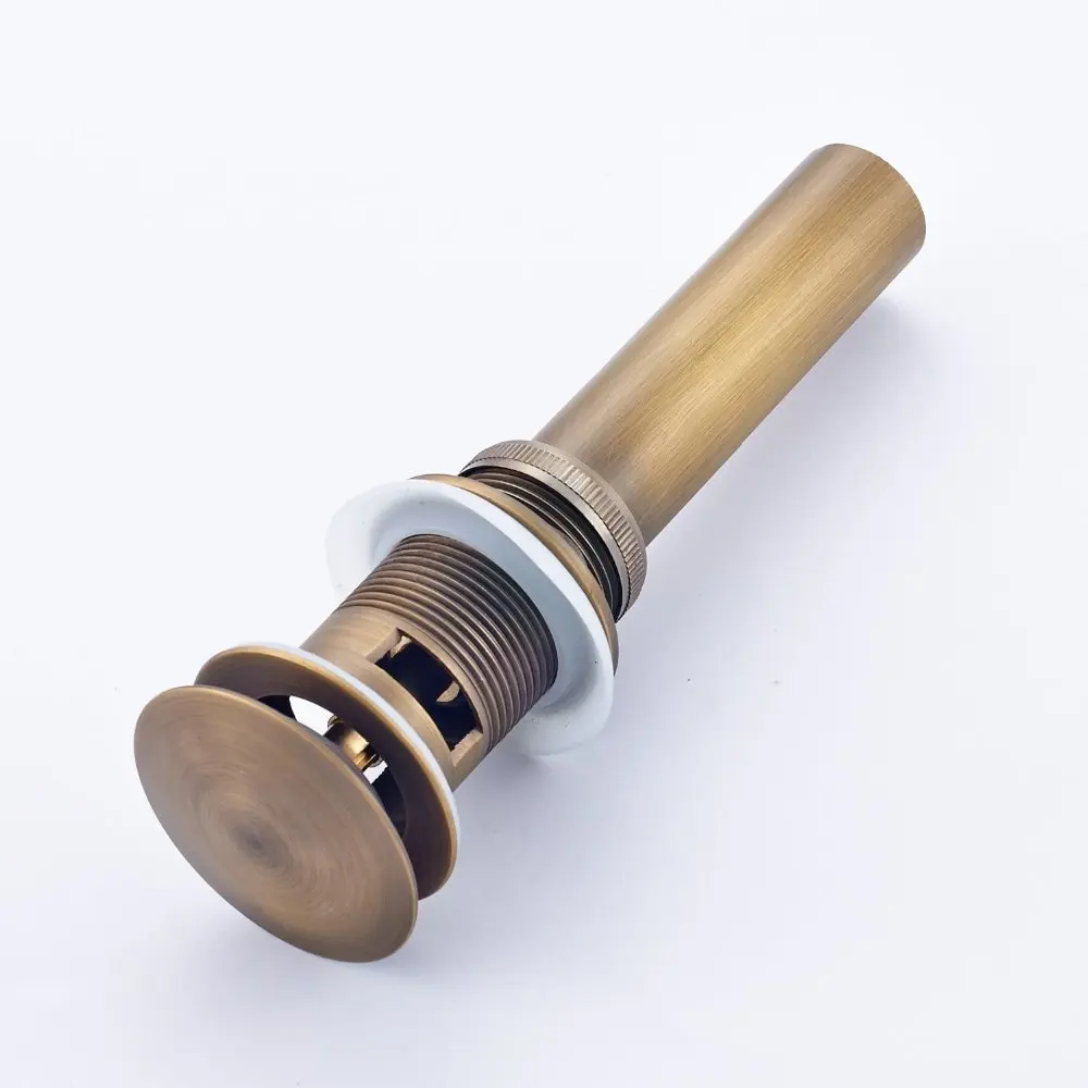 Antique Brass high quality solid brass Copper Bathroom Pop up Sink