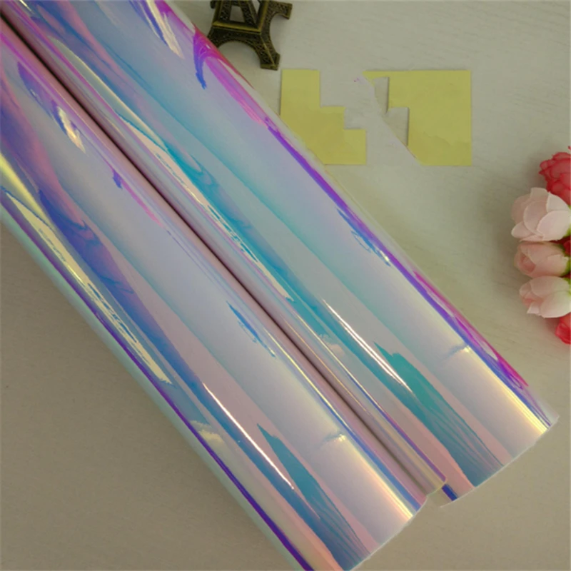 Raw Material Self adhesive plastic film iridescent packaging film