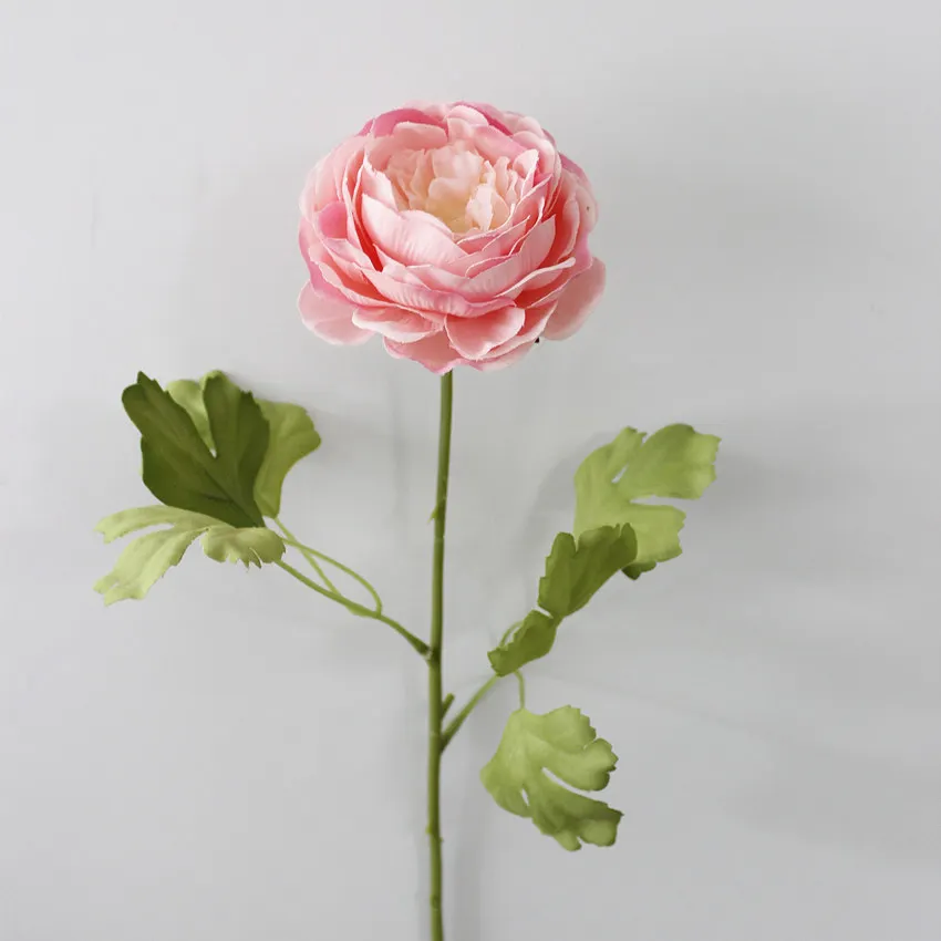 roses artificial peonies white yellow red pink flower silk wedding home party decoration (23)