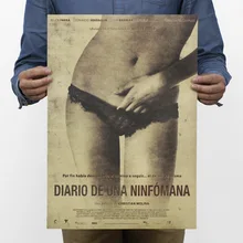 Дневник Nymphomaniac оберточная бумага в винтажном стиле Классический плакат фильм Искусство поставки украшения для кафе бара ретро-плакаты и принты