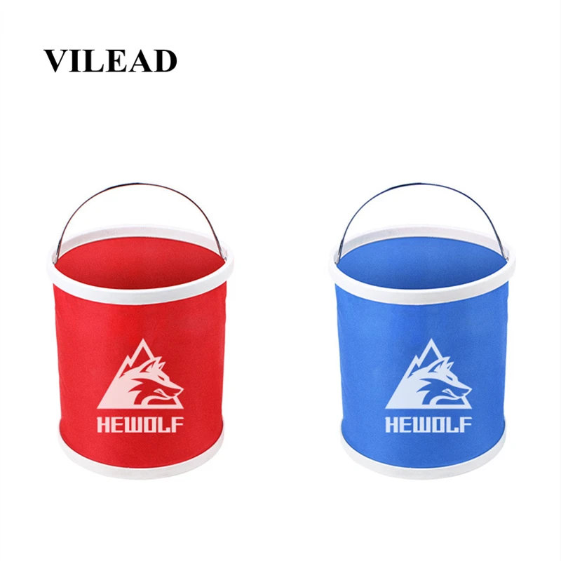 

VILEAD 11L Outdoor Folding Water Bucket Camping Accessories Container Hiking Fishing Travel Portable Bucket Water Bag Carrier