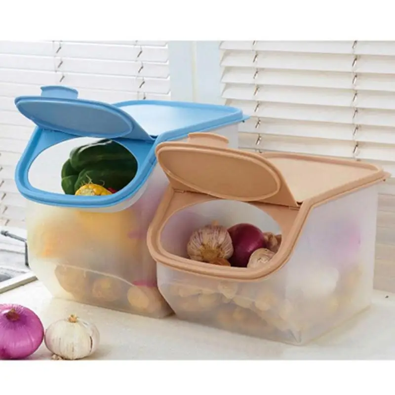 Large Plastic Food Storage Box Sealed Crisper Box Refrigerator
