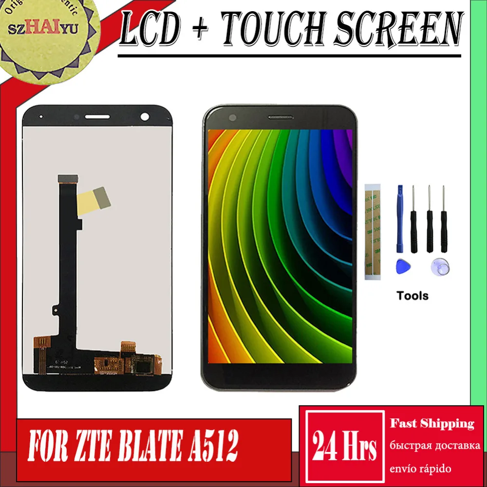 

LCD For ZTE Blade A512 Z10 LCD Display + Touch Screen Digitizer For Blade A512 Screen Replacement Pancel 5.2inch