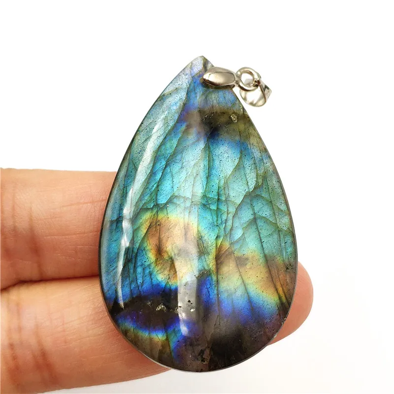 Natural Labradorite Necklace Pendant (5)