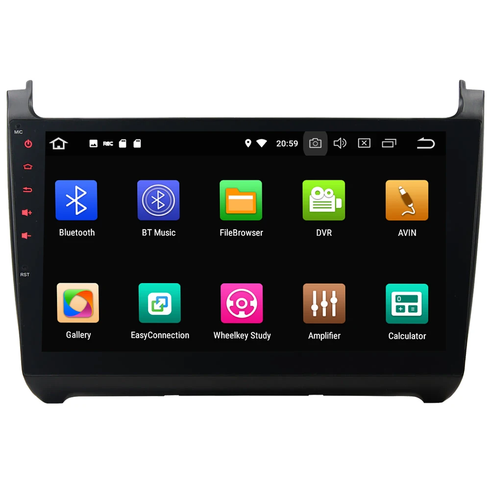 Discount 10.1" IPS Octa Core 4G Android 8.1 4GB RAM 64GB ROM RDS FM BT Car DVD Multimedia Player Radio For Volkswagen VW Polo 2012-2018 1