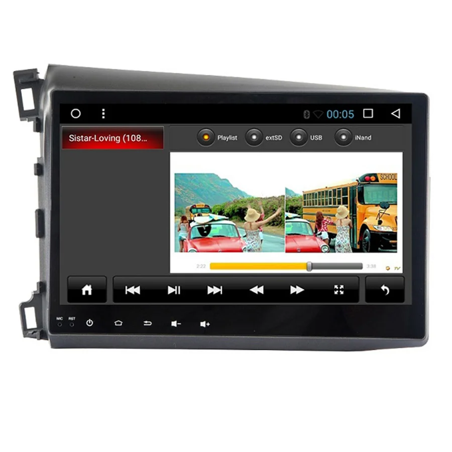 Sale Asvegen Car Radio For Honda Civic 2012-2015 10.2inch Android 7.1 Car Quad Core Stereo Audio Multimedia Dvd Player GPS Navigation 2