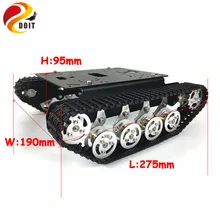 Doit металлический робот танк шасси автомобиля гусеничный автомобиль трек гусеничный амортизатор роботы Diy Rc игрушка обучающая платформа
