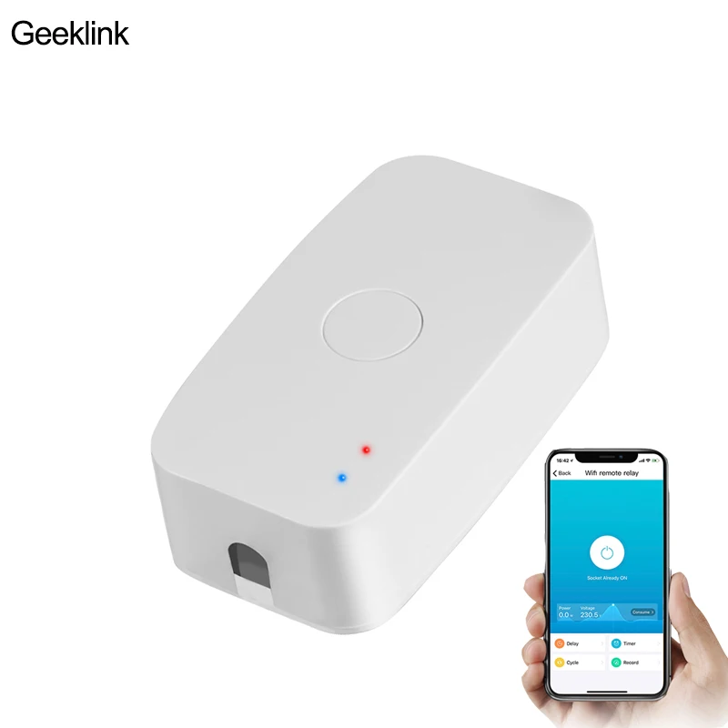 

Geeklink WiFi Relay Switch Interruptor Domotica DIY Timer Remote Control switch power meter socket for Smart Home Automation
