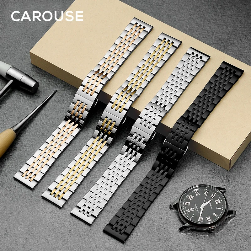 Ремешок для часов Carouse металлический браслет из нержавеющей стали 12 мм 14 16 18 20 22
