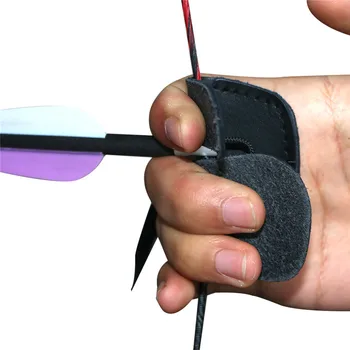 

Archery Finger Guard Made in Durable Cow Leather for Recurve Bow Hunting Shooting Training Games Protection Glove