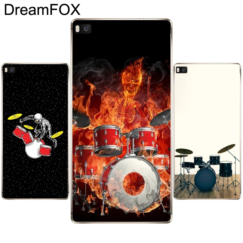 DREAMFOX M464 Мягкий силиконовый чехол из ТПУ с барабаном для Huawei P8 P9 P10 Lite Plus 2017 Honor 8 Pro 9