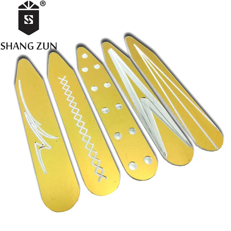 SHANH Зун 10 шт. продажа от производителя новый алюминиевый воротник остается красочный матовый эффект воротник жесткости золотой