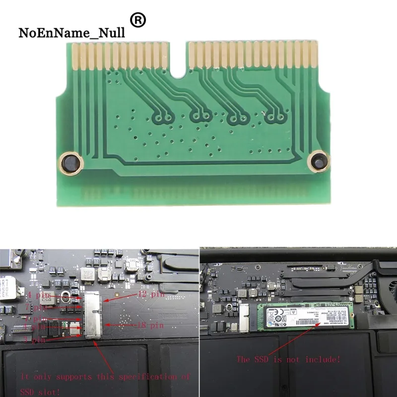 

Adapter card M Key M.2 PCI-e To 12+16Pin AHCI SSD Adapter Card For 2013 2014 2015 Mac Air Pro dropshipping