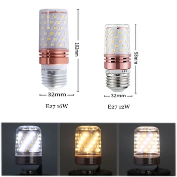 

E27 LED Lamp E14 LED Bulb SMD3528 12w/16w 220V Corn Bulb Candle LED Light For Home Decoration Ampoule