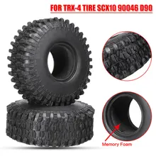 Pneus pour chenilles de roche 1.9 pouces, 2 pièces, avec mousse à mémoire de forme, pour pneu TRX-4 SCX10 90046 D90 M8617
