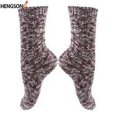 Осенне-зимние толстые теплые лыжные носки женские зимние вязаные шерстяные носки винтажные обычные носки спортивные носки теннисные велосипедные носки
