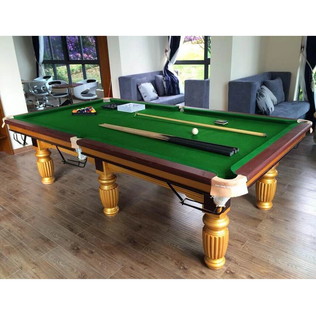 simhoa 8ft Pool Table Cloth with 6 Felt Strips for Snooker Billiard Table Maintain
