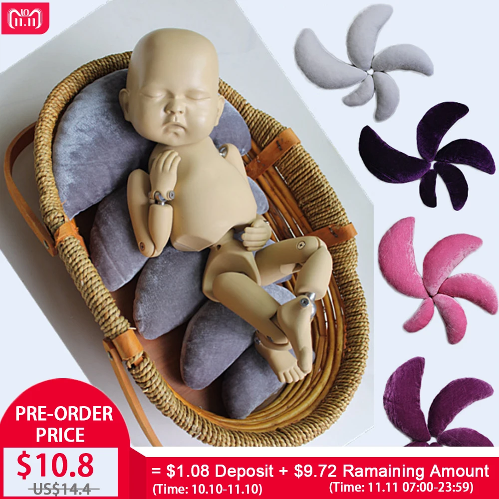 Buy 5pcs/set Crescent Shaped Baby Posing Pillow
