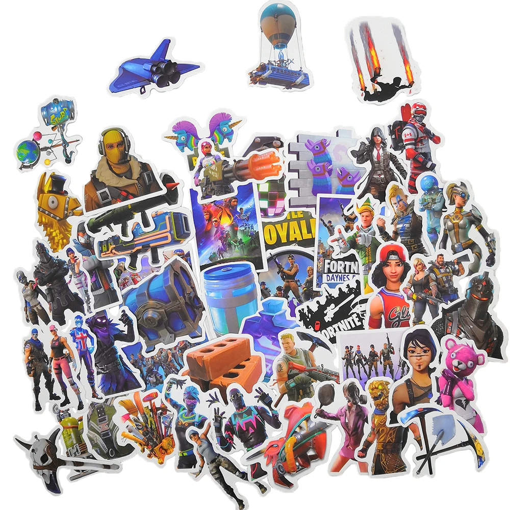 52 Pcs/Pack 104 Pattern Selection Battle Royale Game Sticker For Moto & Car Suitcase Skateboard Refrigerator laptop stickers 52 Pcs/Pack 104 Pattern Selection Battle Royale Game Sticker For Moto & Car Suitcase Skateboard Refrigerator laptop stickers