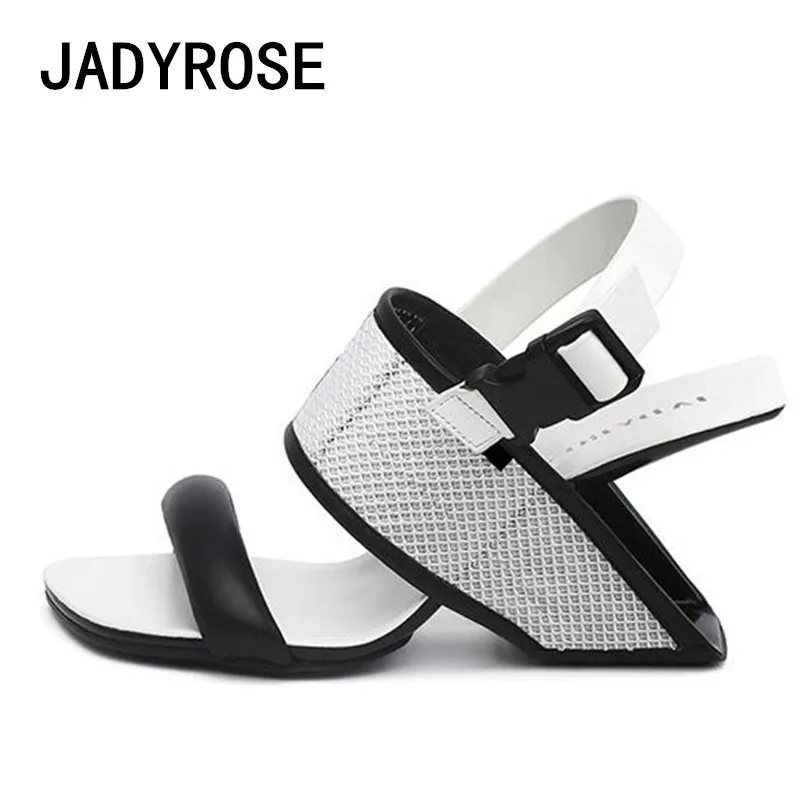 white mesh sandals