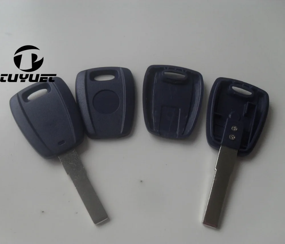 Transponder Key Shell For Fiat With SIP22 Blade Key Cover Blanks With Sticker