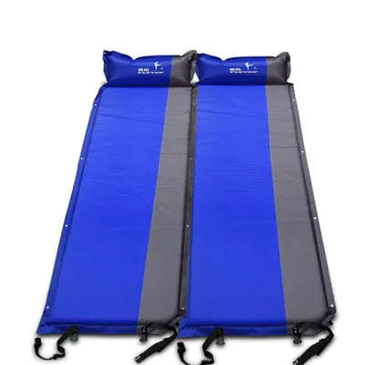 2 шт/1 лот! Flytop(170+ 25)* 65*5 см, Автоматический надувной матрас для одного человека, для кемпинга, рыбалки, пляжа, пикника, палатки - Цвет: blue