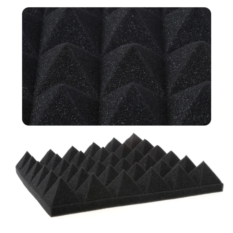 

30x30x5cm Soundproofing Foam Studio Acoustic Sound Treatment Absorption Wedge Tile -B119