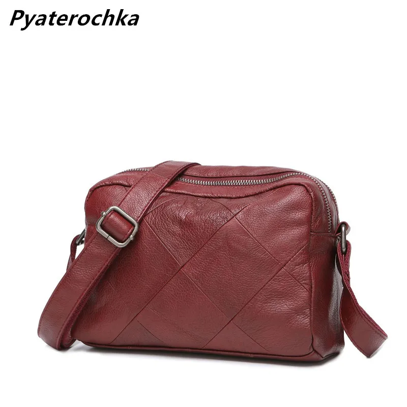 

Pyaterochka Diamond Lattice Small Women Messenger Bag Genuine Leather Luxury High Quality Famous Brand 2018 Handbags Solid Bags
