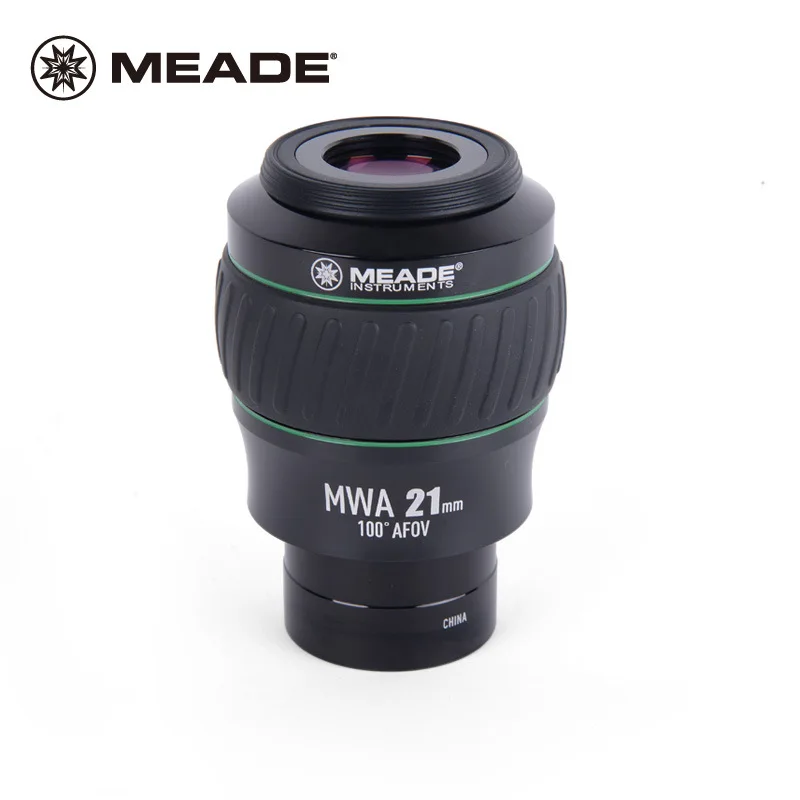 Meade Instruments 2 дюйма 100 градусов MWA 21 мм астрономический телескоп окуляр 607018 9 ломтиков полностью Многослойные складные чашки для глаз