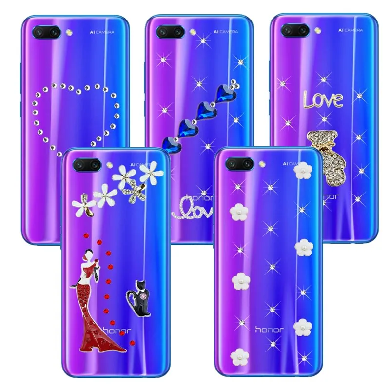 

Honor 8C 8X 10 9 lite 7A 7C pro 6C Bling Luxury Diamond Rhinestone Phone Case for Huawei nova 3 3i Y9 2019 Y6 Y7 Y5 prime 2018