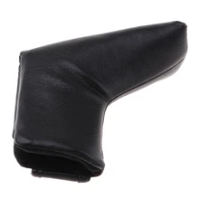 Golf Blade Putter Cover Headcover Mid Mallet Protector with Magnetic Closure Think Fleece Lining Black
