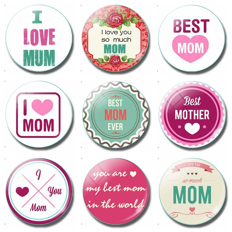 I Love Mom 30 мм магнит на холодильник Лучшая Мама когда либо Счастливый День матери