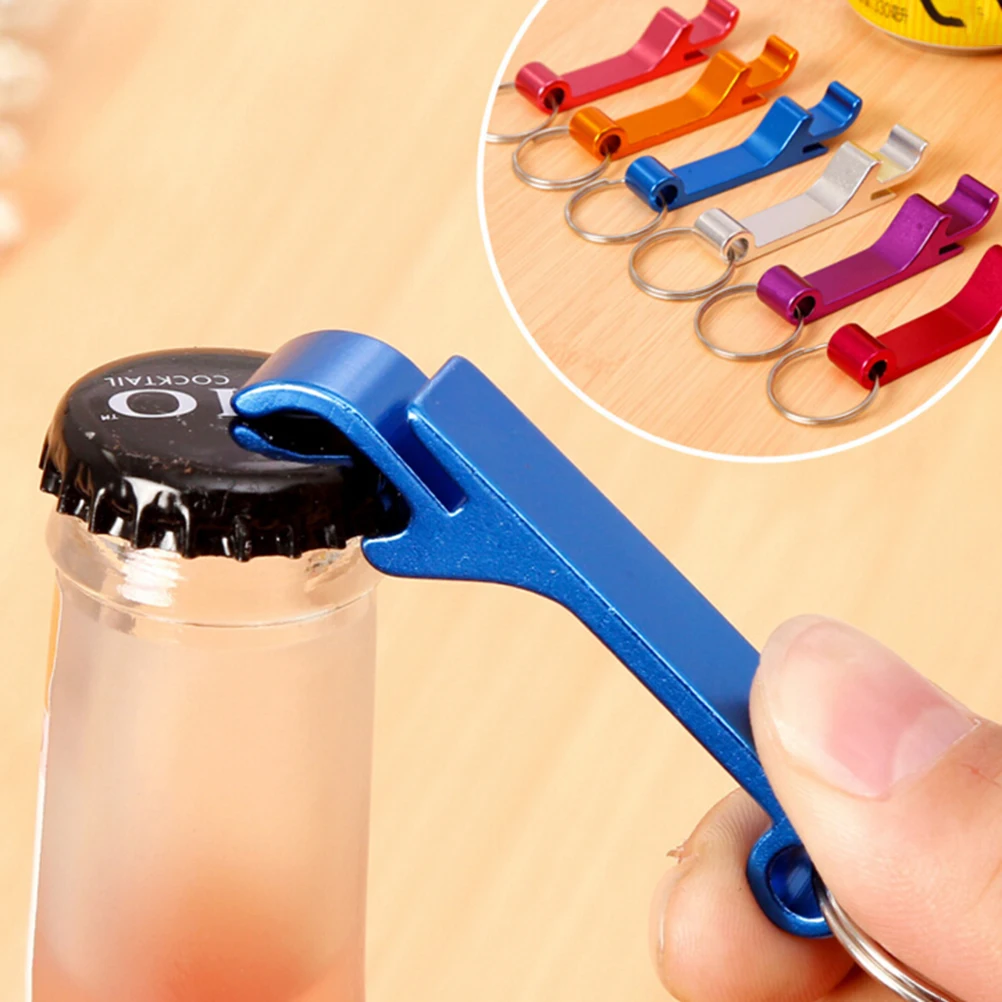 

1pc Beer Bottle Opener Pocket Key Chain Opener Claw Bar Small Beverage Keychain Ring