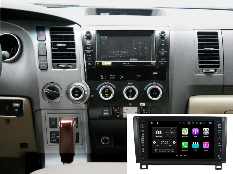Cheap Two din 9"touch screen android 9.0 car multimedia player for toyota Sequoia Tunda 2012 with octa core 4G RAM 64G ROM gps navi 2