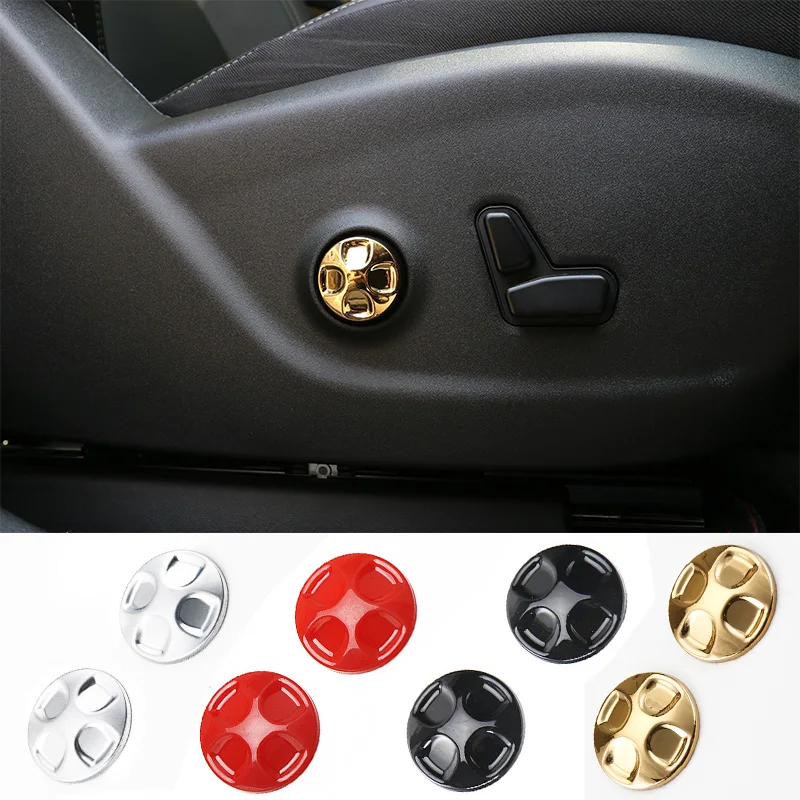 

MOPAI ABS Interior Seats Waist Adjustment Button Switch Decoration Cover Stickers Fit For Jeep Cherokee 2011 Up Car Styling