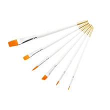6 шт./компл. деревянная ручка Рисовальщик кисть товары для рукоделия нейлоновая кисть ручки набор