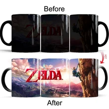 The Legend of Zelda: Breath of the Wild Mug 350ml ceramic hot Sensitive mugs color changing mug Tea cup Friends Gift