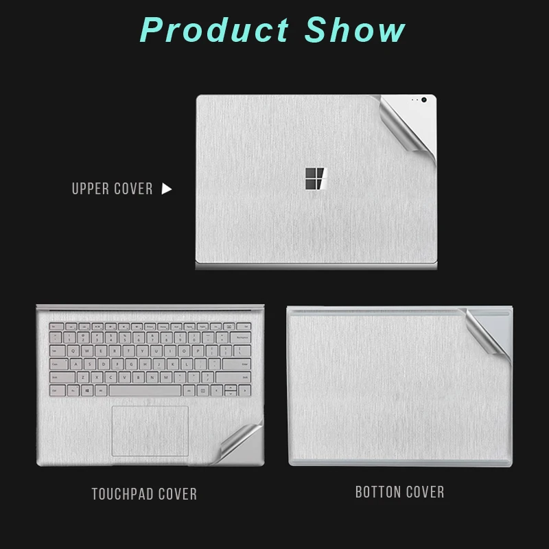 Кожаный чехол для ноутбука microsoft Surface Book2, 13,5 дюймов, оболочка, наклейка s, Виниловая наклейка, наклейка для ноутбука Surface book2, 15 дюймов