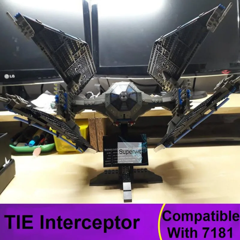 New Lepin 05044 Star Series War Limited Edition UCS The TIE Interceptor Building Blocks Model Set