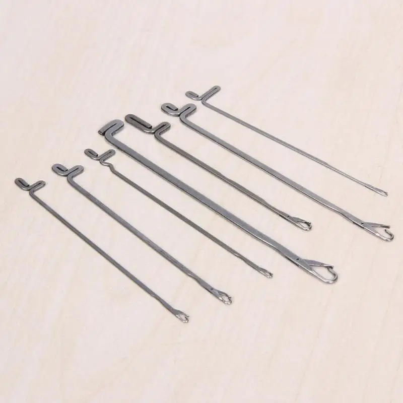 7Pcs/set Latch Sewing Needles Sealing Crochet Hooks DIY Weave Knitting Tools Beaded Pin Crochet Needle Craft