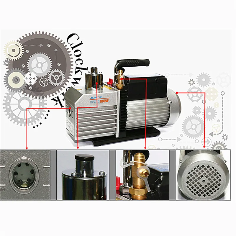 110 В/220 В высокий предел вакуумный насос двухступенчатый вакуумный насос 1Л/1.5Л/2л/4л Кондиционер холодильник ремонт Холодильный инструмент