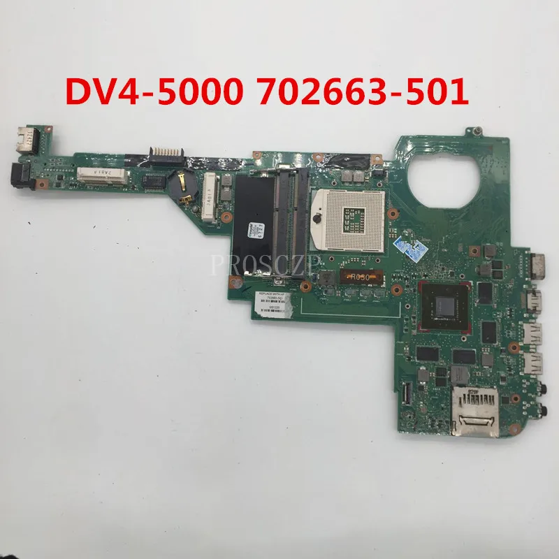 Бесплатная доставка Для материнской платы ноутбука Latitude DV4-5000 702663-001 702663-501 702663-601