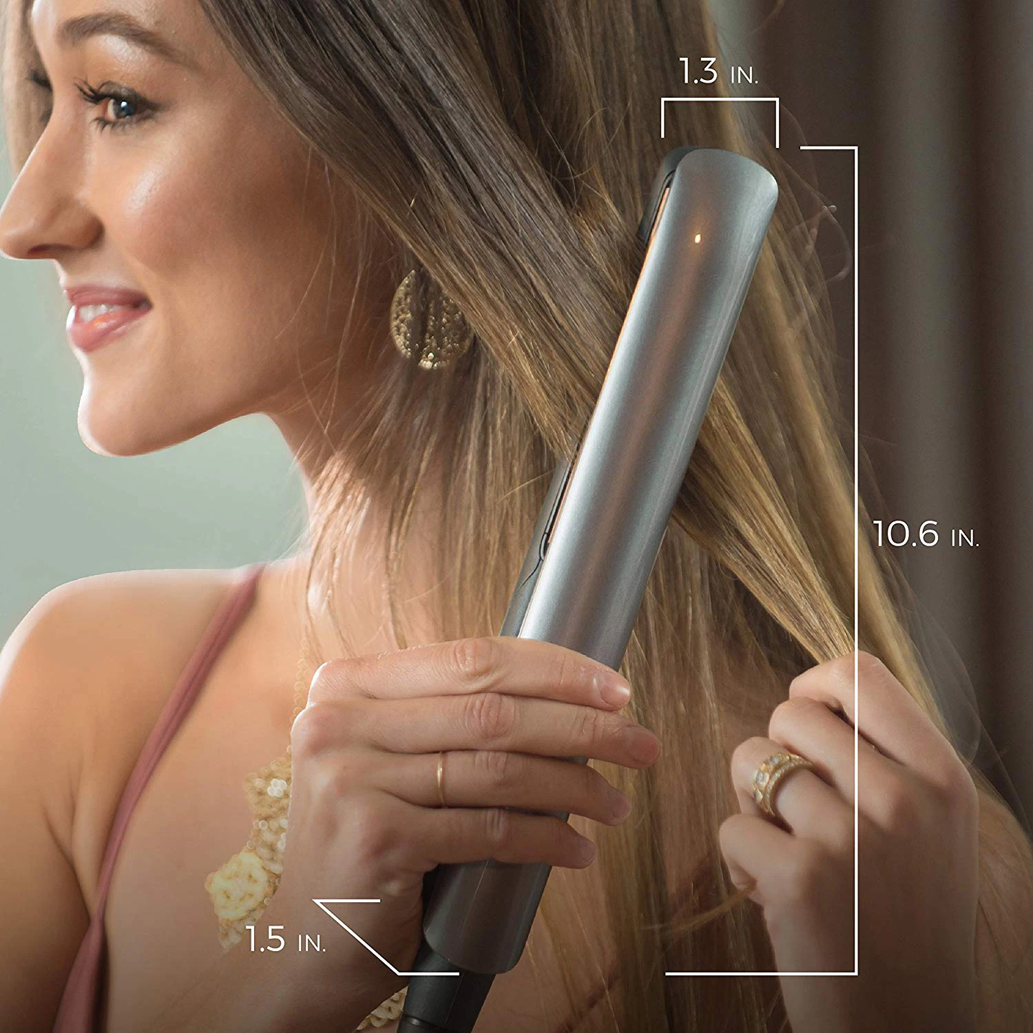 

Hair Straightener & Curl Irons Quick Heating Professional Ceramic Flat Iron Negative ion Hair Straightens
