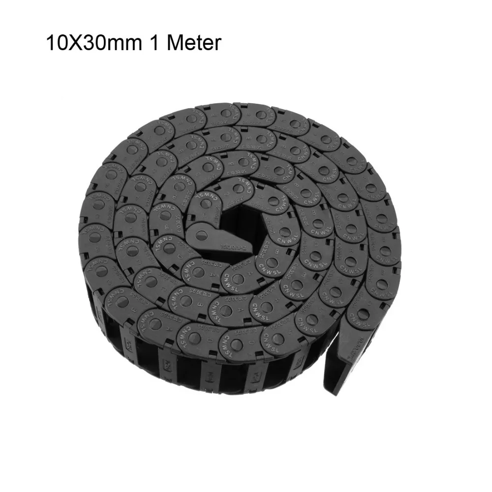 

UXCELL Hot Drag Chain Cable Carrier Open Type with End Connector 18x37mm 18x25mm 10x15mm 1m for 3D Printer CNC Router Machine