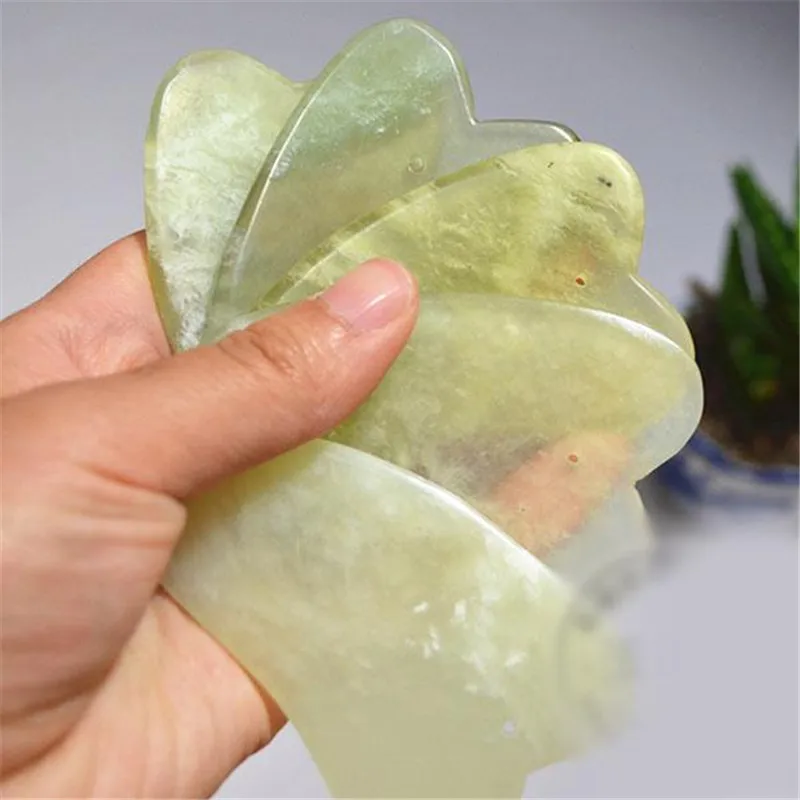 

Natural Jade Chinese Gua Sha Acupuncture Back Scraping tool Body Gua Sha Boad Scraper Wholesale Scrubs Bodys Treatments