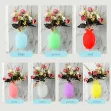 Silicone Vase Wall Flower Pot Magic Flower Plant Vases Flower Container for Home Offices Stick Sticky Wall Decorations